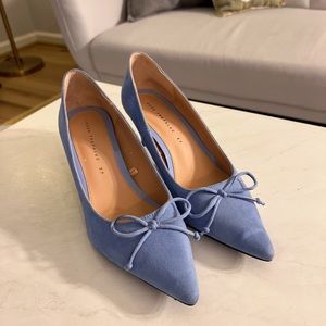 Zara blue heels